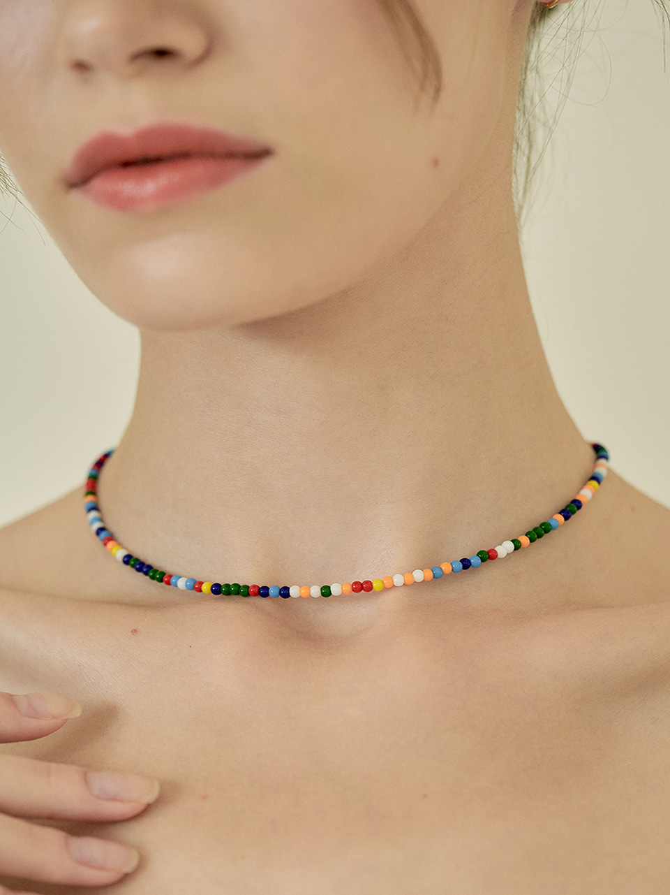 Vivid Color beads NecklaceCOTOIT