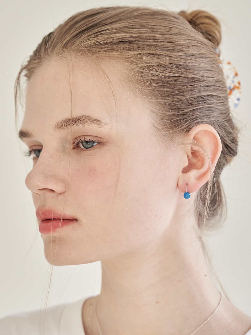 Color Jade Silver Earring_BlueCOTOIT